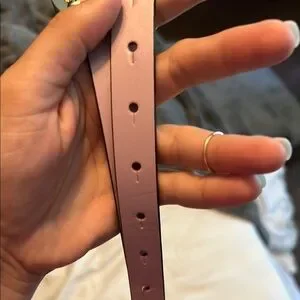 Valentino Pink and Gold Belt with Polished Buckle Valentino | Accessories | Valentino Pink And Gold Belt With  main image 2